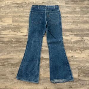 Vintage 80s Levi's 684 Flared Bell Bottom Denim Jeans Size 34X33